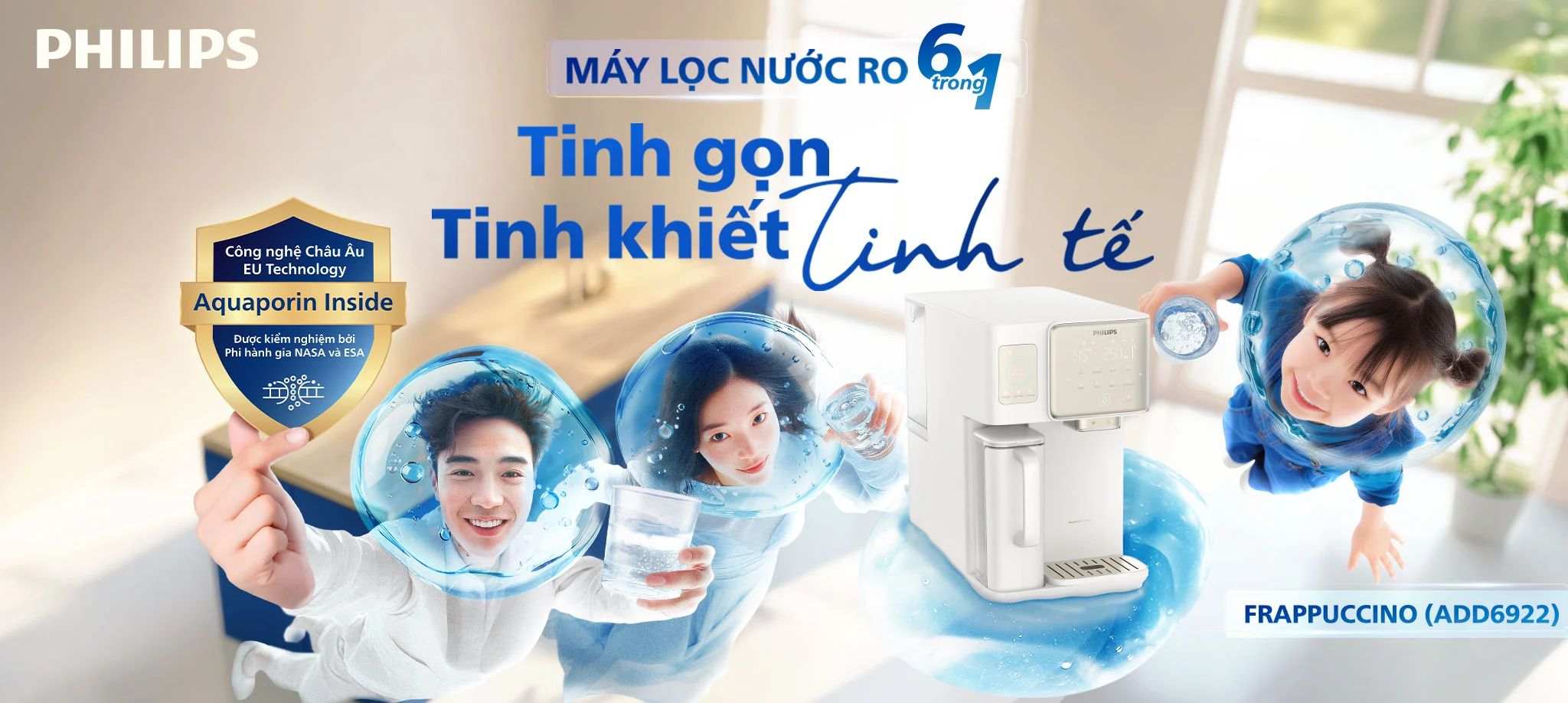 máy lọc nước RO để bàn Philips Frappuccino ADD6922